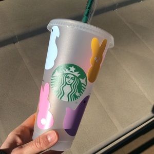 ❗️ FINAL PRICE, Custom Made Peep Chicks & Bunnies V. Starbucks Cup
